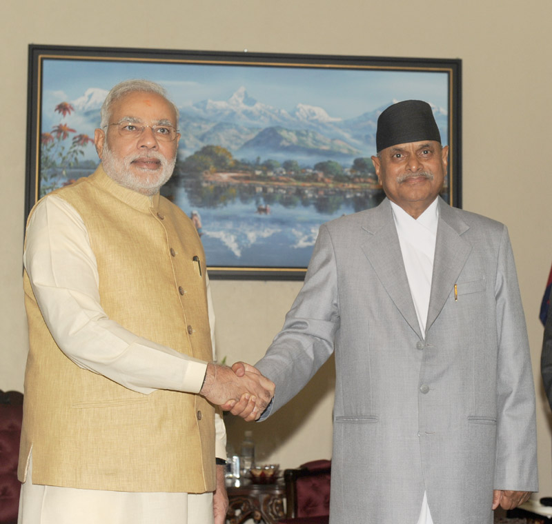 PM Modi calls on Nepalese President 